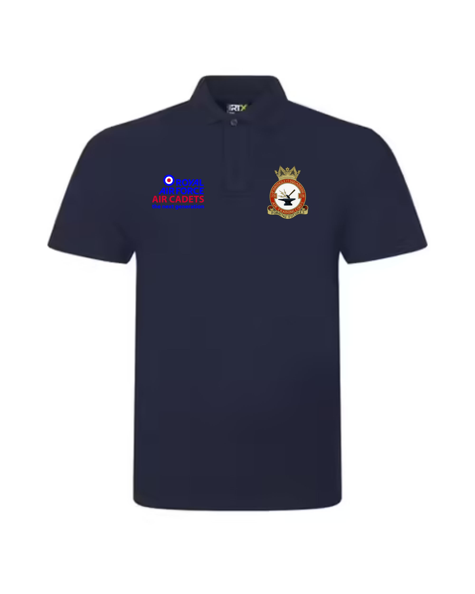 558 RAF Squadron Polo – Red/Navy Blue