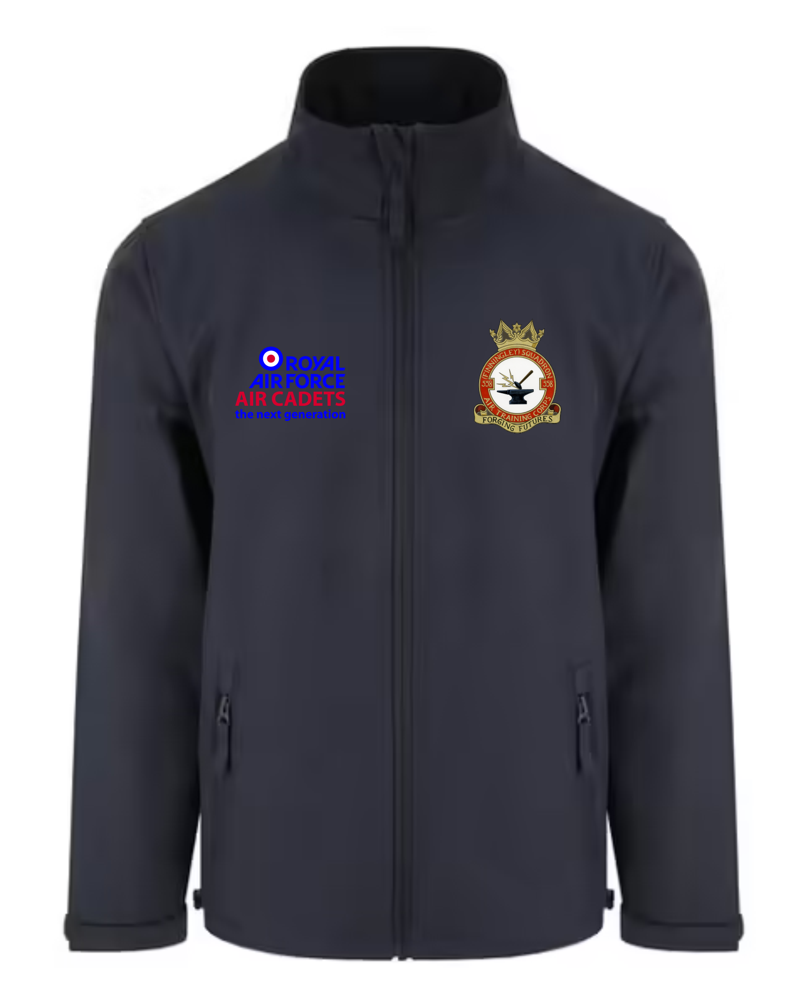 558 RAF Squadron Softshell Jacket – Navy Blue